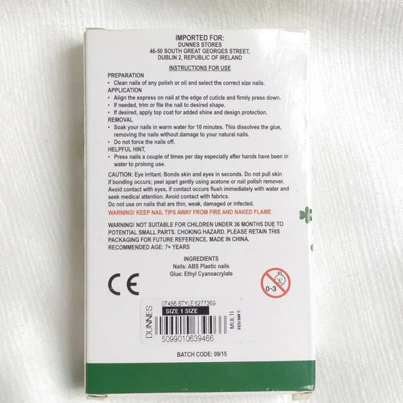 St Patrick's day press on Irish nails NEW - Picture 2 of 2